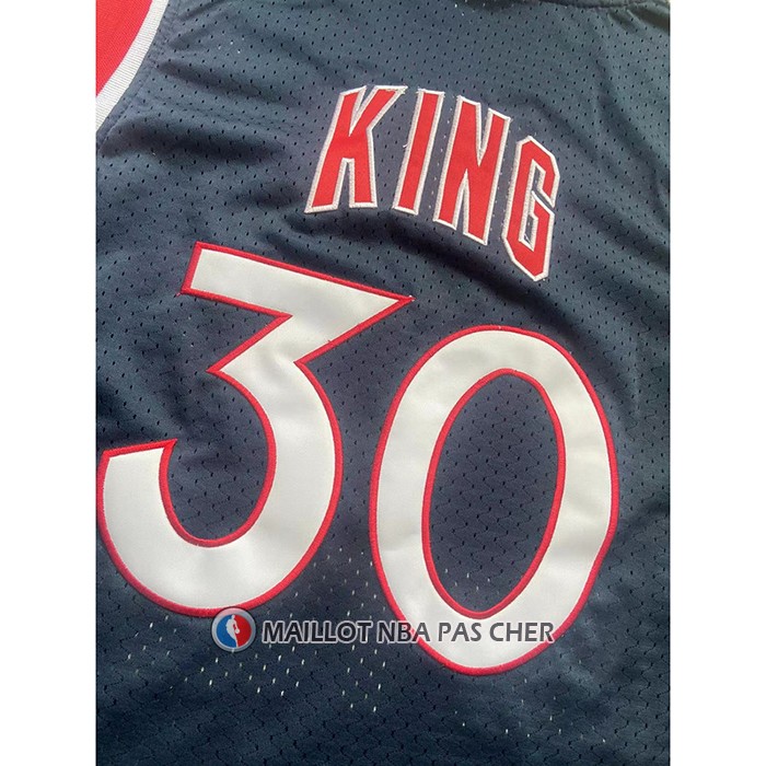 Maillot New York Knicks Bernard King NO 30 Mitchell & Ness 1982-83 Bleu